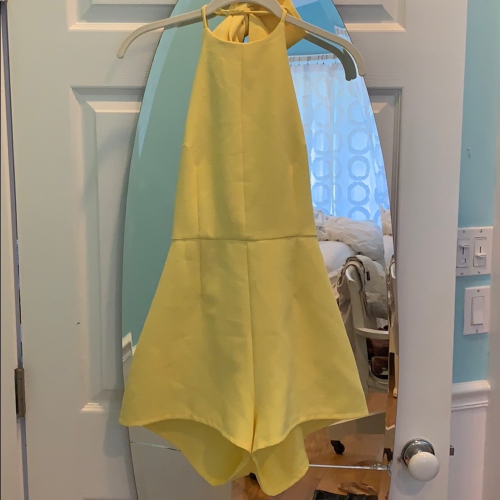 yellow romper